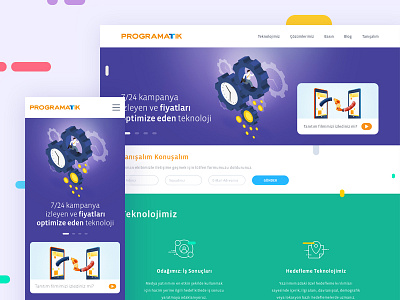 Programattik Responsive Design advertising mobile platform programattik responsive turktelekom ui ux web