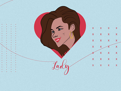 lady adobe illustration digital art graphic design illustration lady