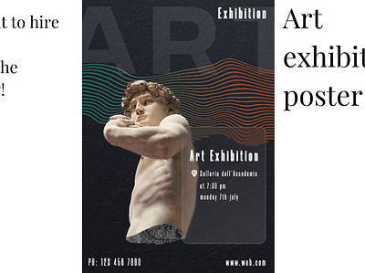 art exhibition poster adobe photoshop digital art graphic design poster design
