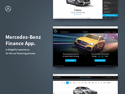 Mercedes-Benz App animation app automotive car flat interface ipad mercedes responsive ui animation slider web app 💩