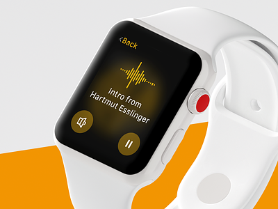 STOWA Apple Watch App app apple watch audio blur blurred flat minimal modern player recording stowa volume watch