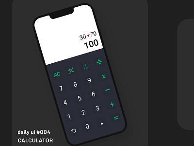 Calculator daily ui#004 app branding calculator dailyui design ui