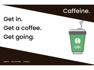 Landing page for a coffee shop #dribbleweeklywarmup