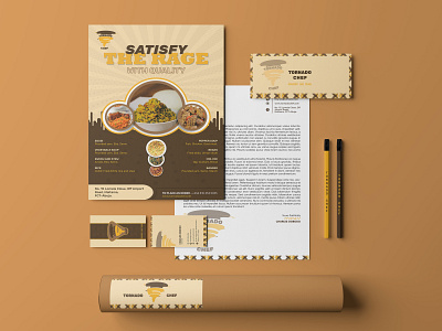 Corporate Identity for Restaurant. branding design flyer graphic design illustration logo