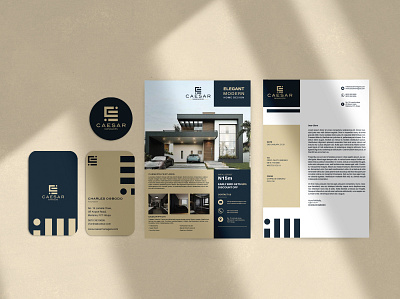 Corporate Identity for Realty firm. branding design flyer graphic design illustration logo ui