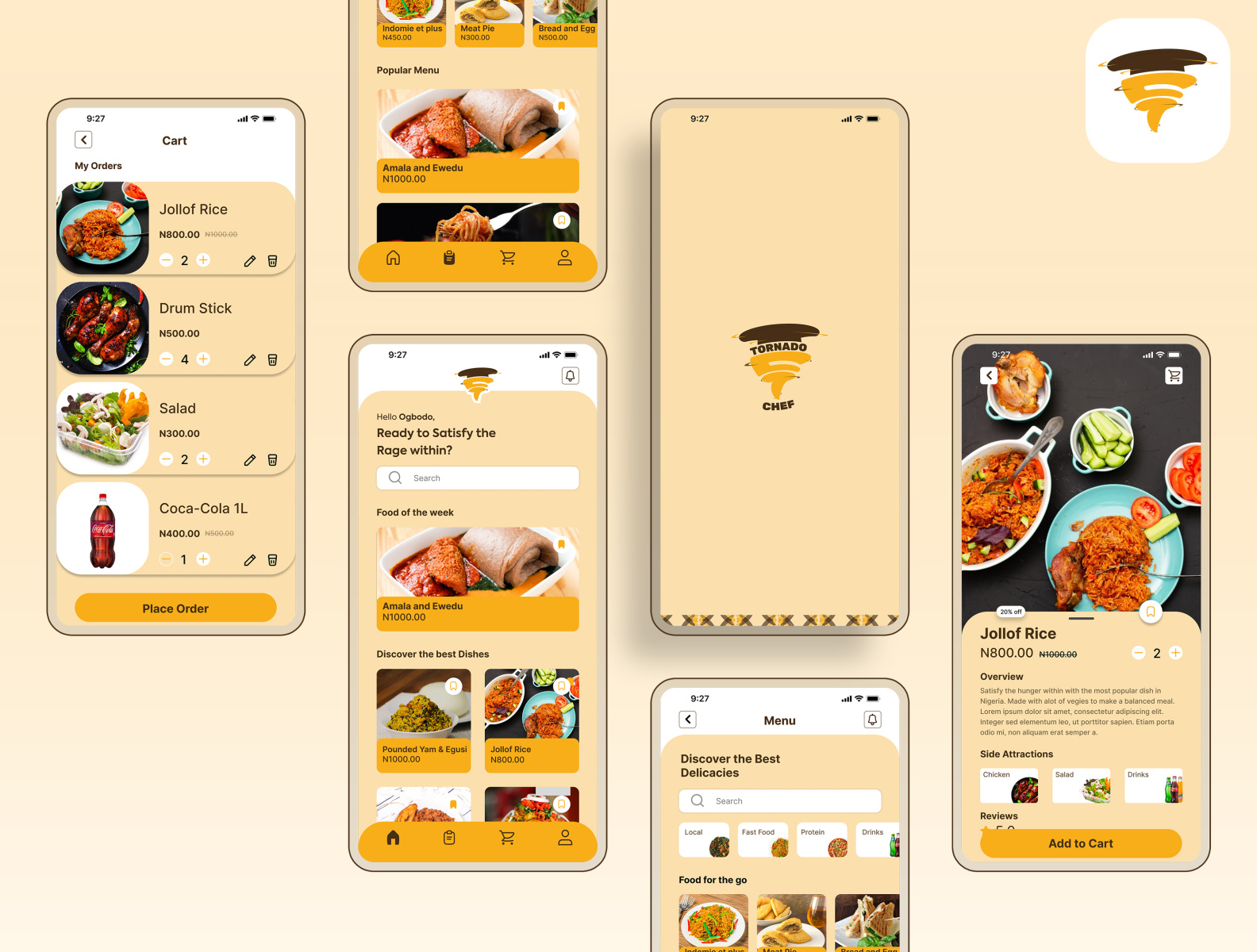 TORNADO CHEF UI by Michael Adesanya on Dribbble