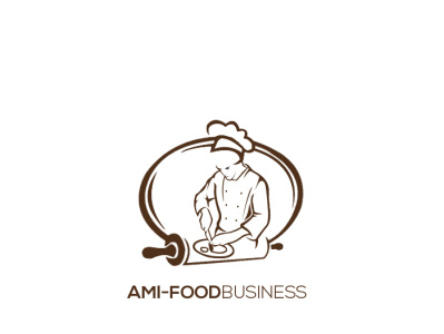 AMI-FOOD business logo branding design icon illustration logo vector