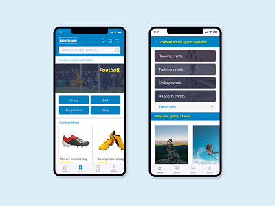 Redesigning of Decathlon app