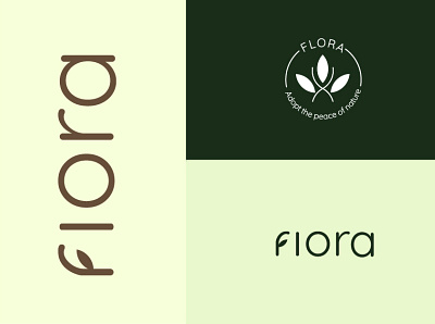 Flora logo variation branding design graphic design logo ui vector