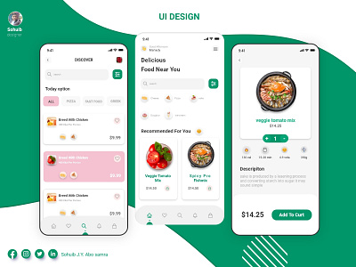 FOOD APP graphic design ui