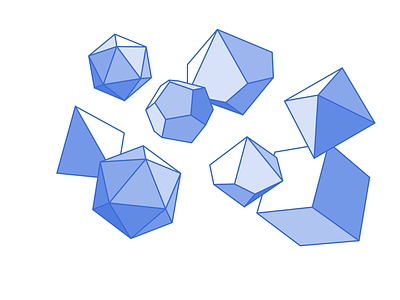 dice illustration polygon vector