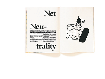 Net Neutrality editorial illustration layout magazine