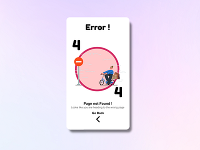 Error 404 page: UI design