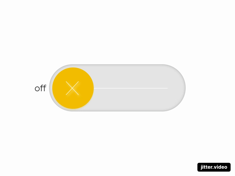 On-Off button: UI Animated Design