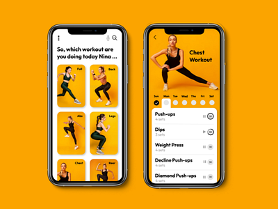 Workout : UI design