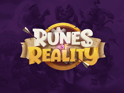 Runes of Reality game logo design 3d boardgame branding game gamedesign gamestudio illustration logo logodesign ui uidesigner vector vectorart videogame