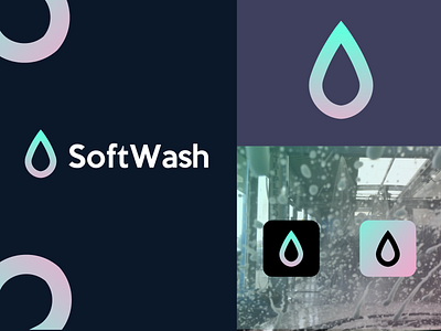 Softwash logo brand mark branding design graphic design icon illustration logo vector washing washing icon washing logo