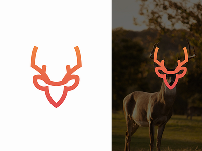 Deer logo mark brand mark branding deer deer brand mark deer icon deer logo design graphic design icon logo vector