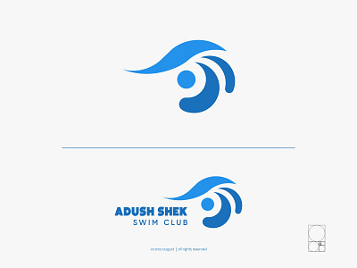 Swim Club Logo Concept brand logo branding company logo design graphic design logo modern logo simple logo swim logo vector