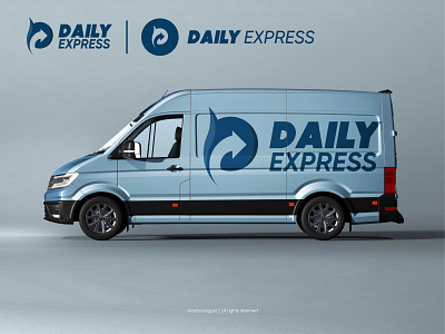 Daily Express Logo Concept brand logo branding company logo courier design graphic design logistic company logo vector