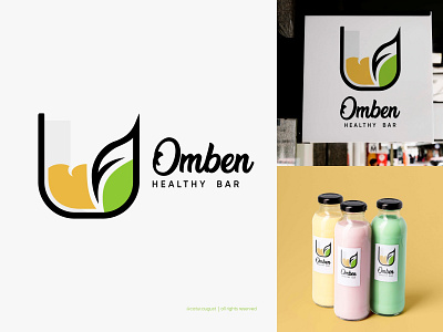 Omben Logo Concept bar logo brand identity brand logo brand name branding cafe logo company logo design drink logo food logo graphic design logo logo concept pub logo restaurant logo vector