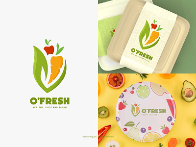 Salad Logo Concept brand logo branding company logo design food and beverages logo fruit salad graphic design healthy food juice logo salad logo vector