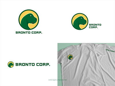 Brontosaurs Apparel Logo Concept apparel brand apparel logo brand logo branding company logo design graphic design illustration logo mascot logo vector