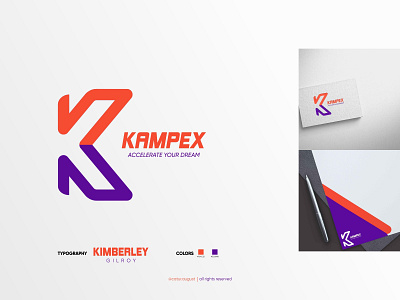 K for Kampex Logo Concept brand logo branding company logo design graphic design lettermark logo logo monogram ui vector