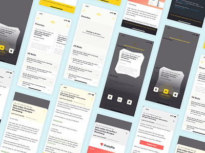Mail App Concept app branding design interaction logo protopie prototype sketch ui ux