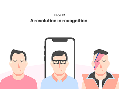 Reimagine Iphone X Landing Page character flat illustration pastel sketch style vector