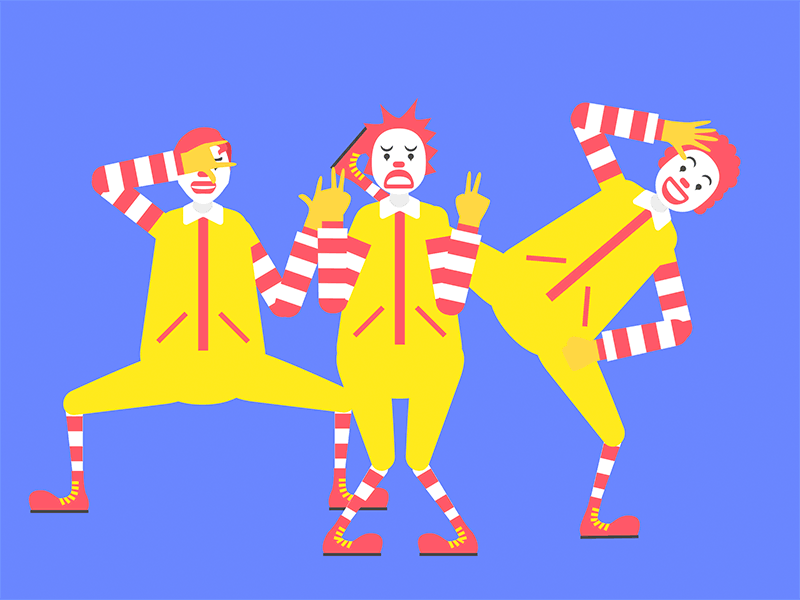 Ronnie Mcdonaldoes aep after effects animation flat illustration mcdonald minimal motion motion graphics