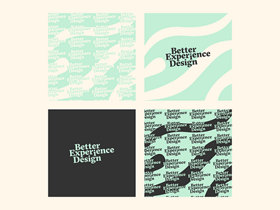 Better Experience Design logo exploration logo logotypes typography