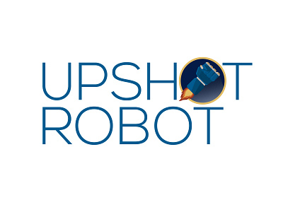 Upshot Robot Logo Concept adobe adobe illustrator branding design graphic design illustrator logo vector