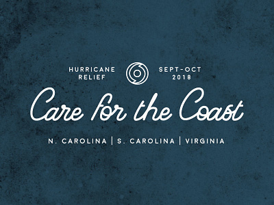 Care for the Coast badgedesign coast handlettering hurricane relief