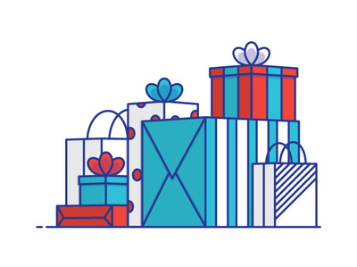 Better start shopping! holidays icon illustration presents