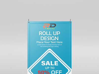 Roll-up/X Banner Design Face to face view