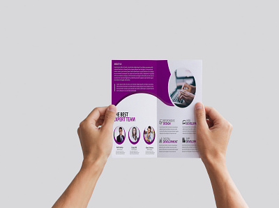 Bi-fold Brochure Design2 branding design flyer graphic design illustration