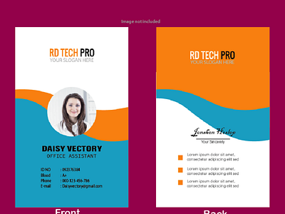 ID card Design Front & Back