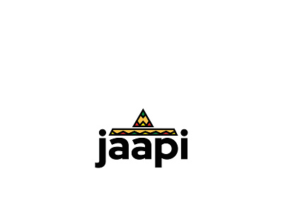 Jaapi Logo bold branding design hat logo icon jaapi logo minimal online store typography