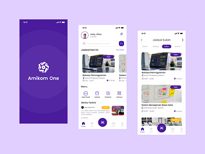 Amikom One Redesign amikom amikom app amikom one mobile app mobile app design student app ui uiux design university app ux