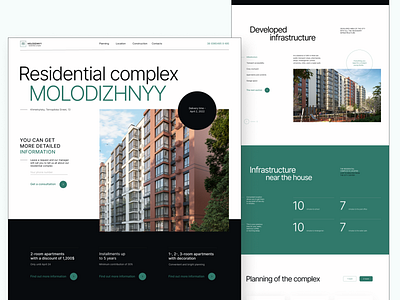 Residential complex Landing page mini