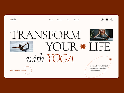 Yoga studio landing page