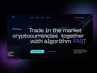 Cryptocurrency Landing page