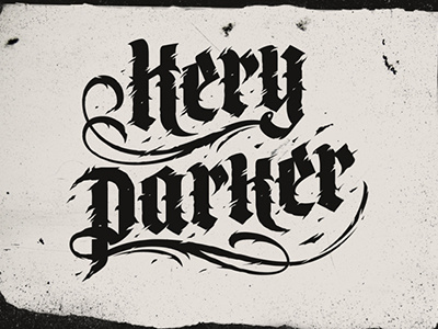 Kery Parker bah calligraphy drammer keryparker lettering sergeybah
