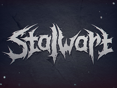 Stalwart bah deathmetal lettering logo sergeybah stalwart
