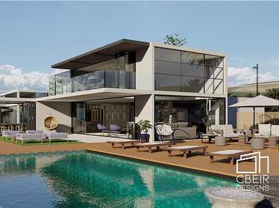 3d Luxury Beach Villa 3d 3d model 3d modelling 3d render architecture architecture design design illustration