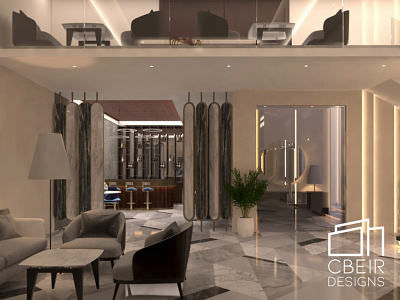 Boutique Hotel Lobby 3d Interior 3d 3d model 3d render architecture architecture design design interior interior design luxury render