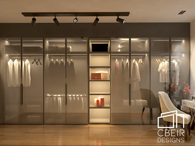 3D render of a Walk-In Closet 3d 3d render architecture architecture design design interior interior design render