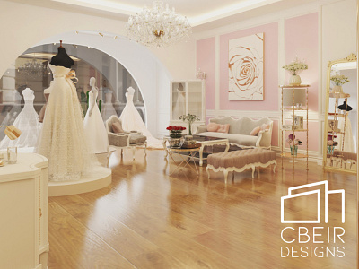 3D Visualization of a Retail Bridal Store 3d 3d model 3d render architecture architecture design bridal design interior interior design render retail retail design wedding