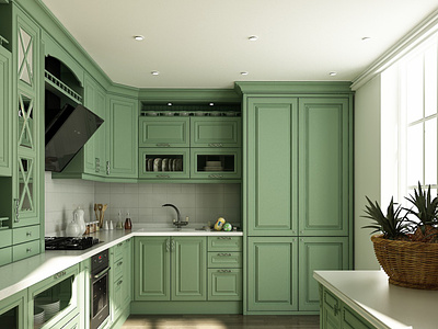 Mint Green Aesthetic Kitchen Design